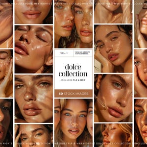 Aesthetic Skincare Stock Photos Esthetician Social Media Beauty Instagram Canva Templates Flawless Healthy Glowing Skin AI Stock Images MRR