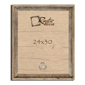 24x30 - 2&quot; Rustic Reclaimed Barn Wood Signature Wall Frame