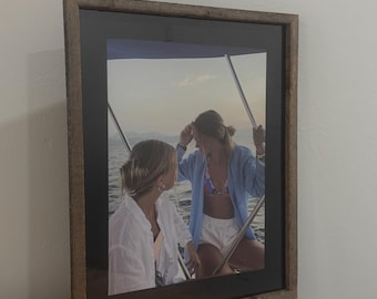16x20 - Rustic Barn Wood 1/2" Deep Inset Wall Frame