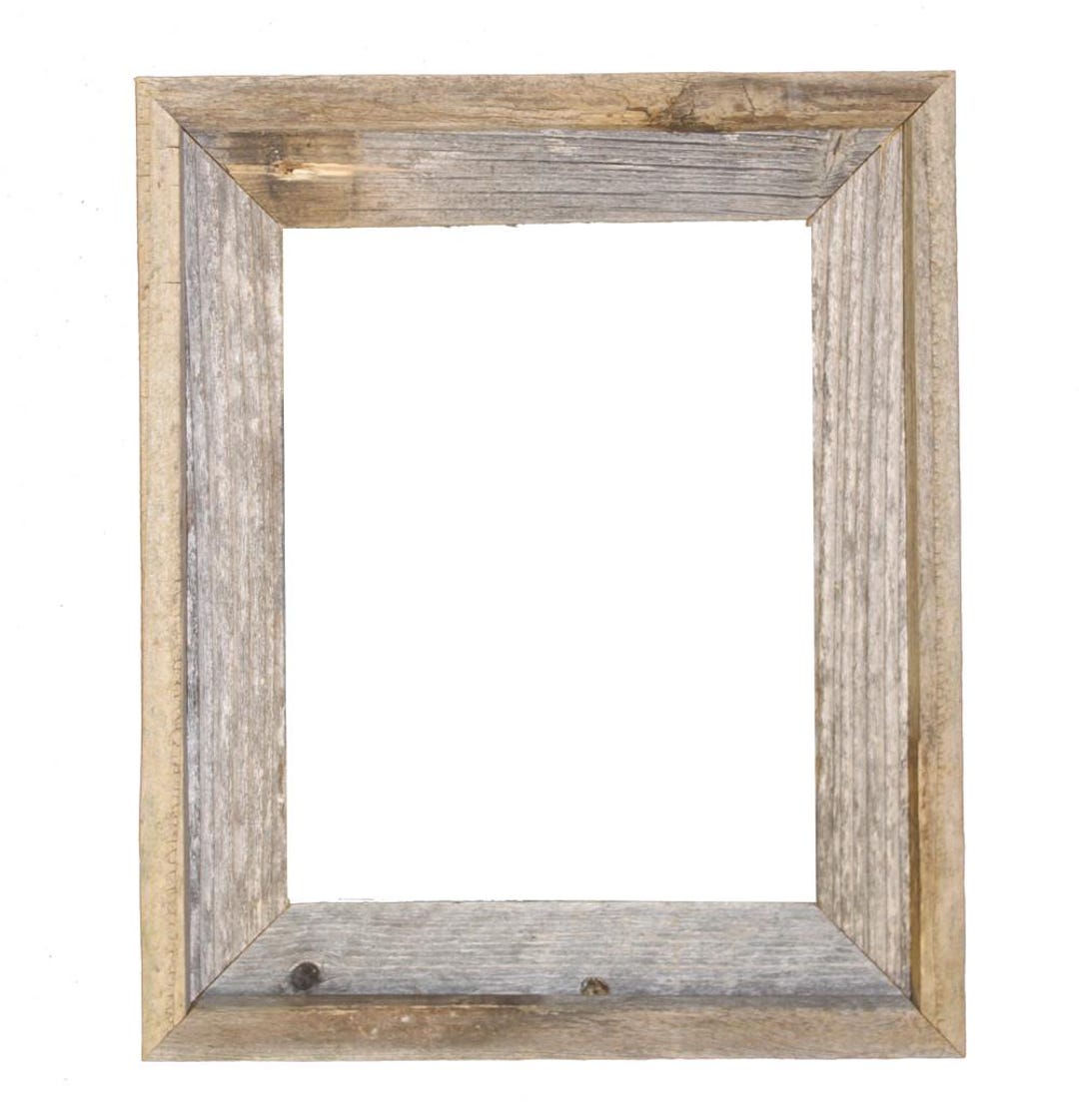 11x14 Rustic Reclaimed Barn Wood 2" Signature Open Frame (no Glass or ...