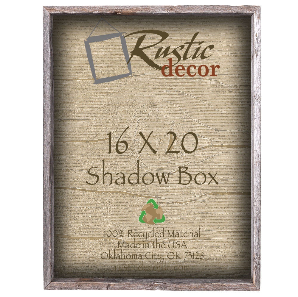 Shadow Box Rahmen 16x20 Zoll – Vitrine Mit Echtglas, 4,6 Cm Tief, Für Erinnerungsstücke & Fotos