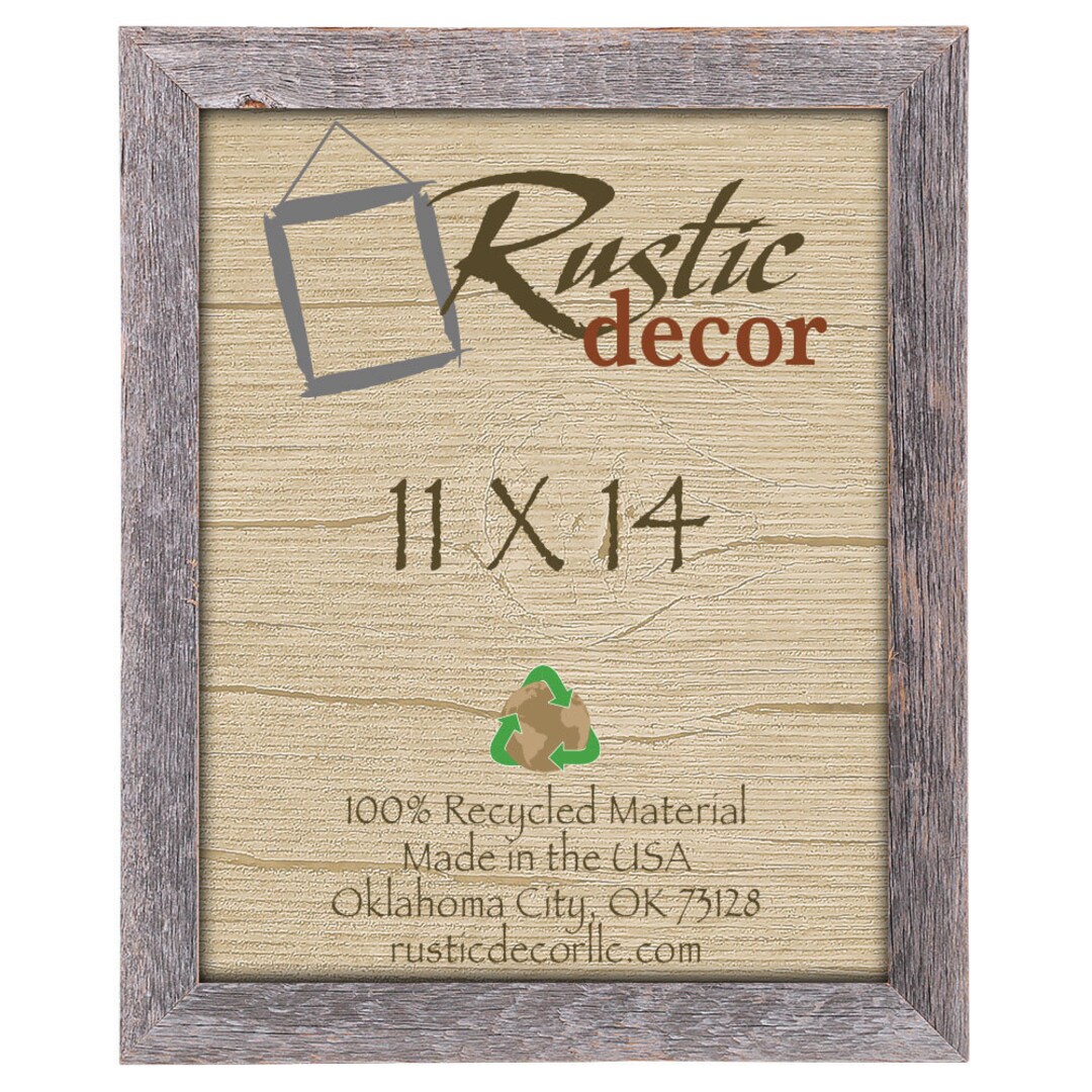 11x14 - 1.5" Standard Reclaimed Rustic Barn Wood Wall Picture Frame - Etsy