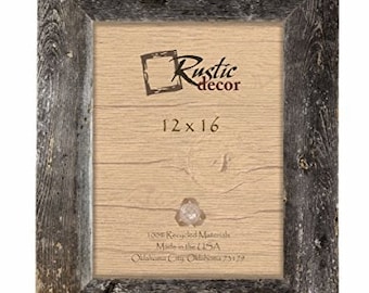 12x16 Rustic Reclaimed Barn Wood Extra Wide 3.5" Wall Frame
