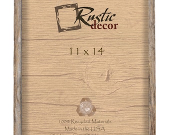 11x14 - Rustic Barn Wood 1/2" Deep Inset Wall Frame