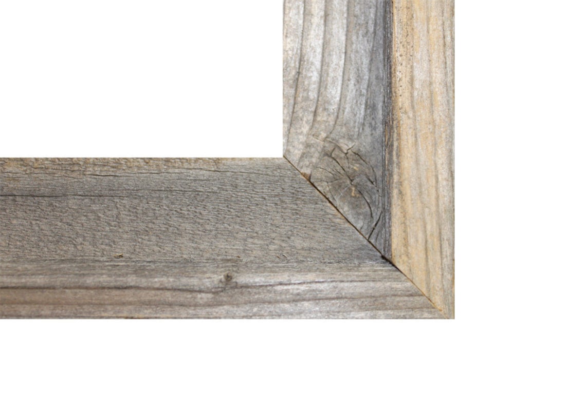 11x14 Rustic Reclaimed Barn Wood 2" Signature Open Frame (no Glass or ...