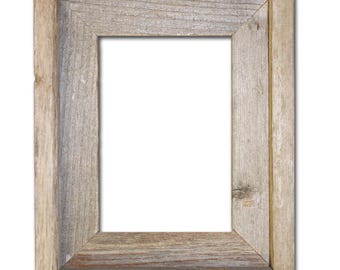4x6 Rustic Reclaimed Barn Wood 2" Signature Open Frame (no glass or backing)