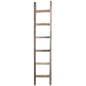 Decorative Ladder – Reclaimed Old Wooden Ladder 6 Foot Rustic Barn Wood