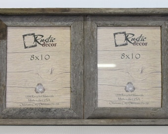 8x10 Rustic Reclaimed Barn Wood Double Opening Frame