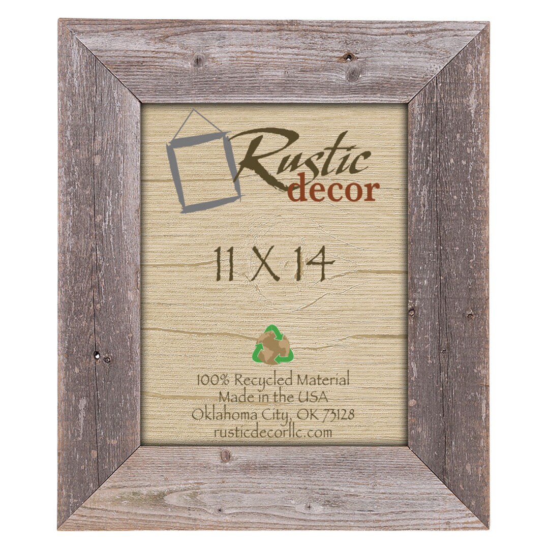 11x14 Rustic Reclaimed Barn Wood Extra Wide 3.5" Wall Frame - Etsy