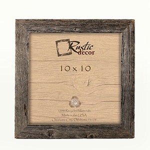 10x10 - 1.5&quot; Standard Reclaimed Rustic Barn Wood Wall Frame