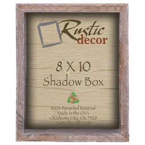 8x10 Barn Wood Collectible Shadow Box