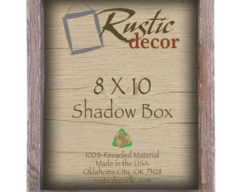 8x10 Barn Wood Collectible Shadow Box