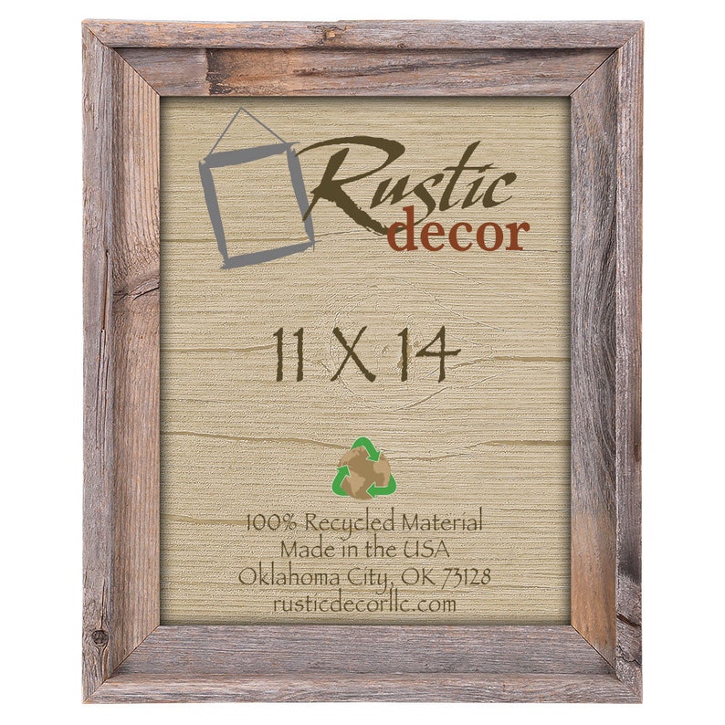 11x14 - 2" Rustic Reclaimed Barn Wood Signature Wall Frame - Etsy