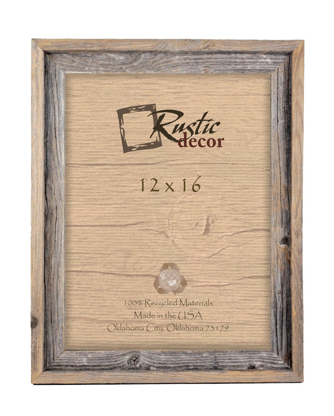 12x16 - 2" Rustic Reclaimed Barn Wood Signature Wall Frame - Etsy