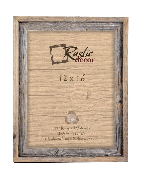 12x16 - 2" Rustic Reclaimed Barn Wood Signature Wall Frame