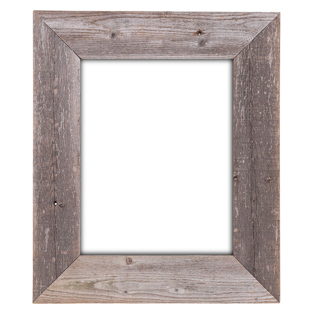 11x14 Rustic Reclaimed Barn Wood Extra Wide 3.5" Open Frame - No Glass ...