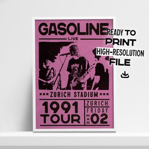 Personalized Concert Poster Wall Art - Custom Band & Tour Print - Music ...