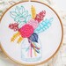 Summer in A Jar Romantic Embroidery Pattern - PDF