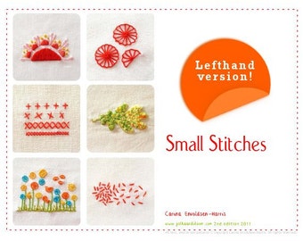 Embroidery E-book  Small Stitches Booklette - Lefthanded version  PDF