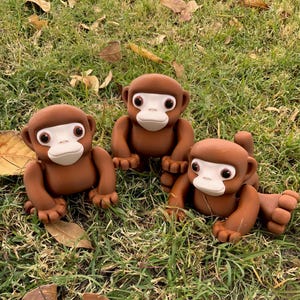 Arm Action Monkey figure 3d printed