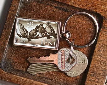 Bird & Butterfly Keyring