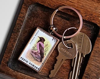 Bird & Butterfly Keyring