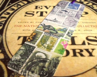 Heather Hills - Aluminium Bookmark with Postage Stamp Print