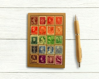 Rainbow World Stamps Address Book & Birthday Book