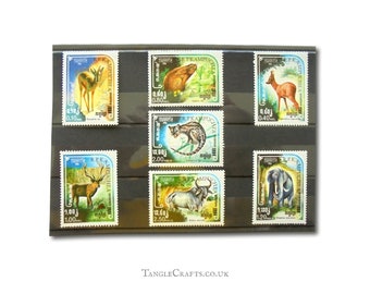 Wild Animals - Complete Set Postage Stamps from Cambodia 1984