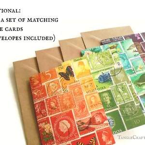 Letter Writing Kit, Boxed Gift Set • Colourful Vintage Postal Stamp ...
