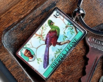 Bird & Butterfly Keyring