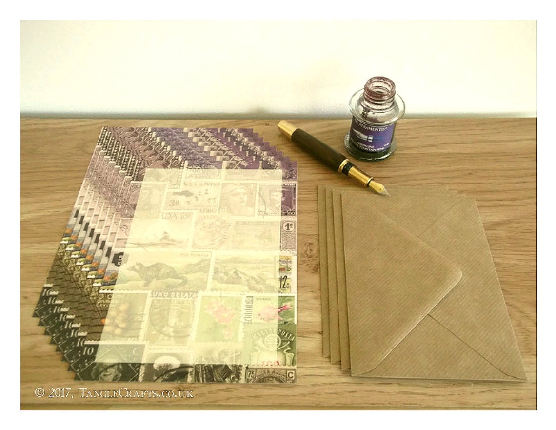 Pocket Address Book Postage Stamp Print AZ Index Book Etsy UK