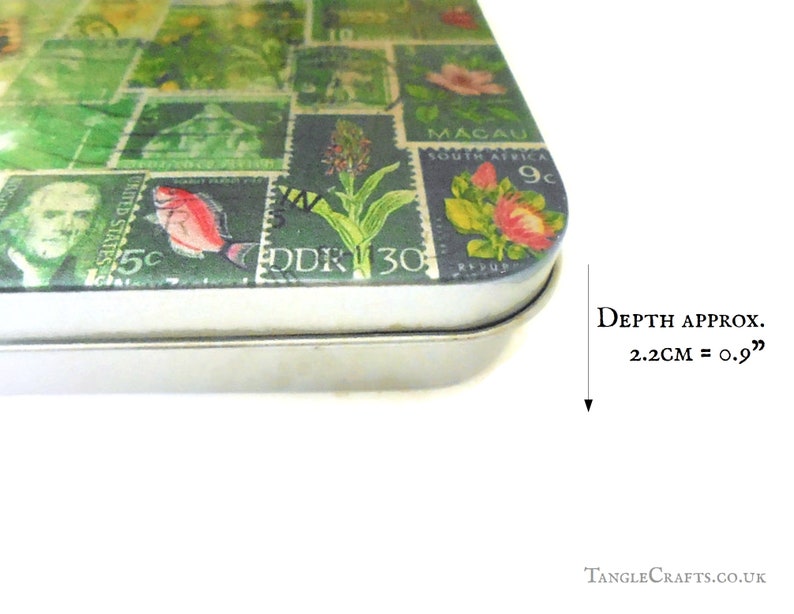 DIY Travel Palette Tin for Watercolours Turquoise Teal Print Etsy UK