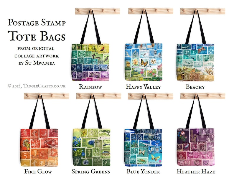 TangleCrafts Stamp Art Tote Bag