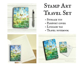 Happy Valley Travel Accessory Set - Passport cover, luggage tag, notebook, storage tin