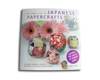 Simple Art of Japanese Papercrafts by Mari Ono | Book / kit includes origami paper pack, starter set | Second hand copy, like new condition