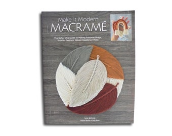Maak het moderne macramé door Mia Boyle | Boho DIY-knutselprojecthandleidingen voor woondecoratie | gebruikt boek in zeer goede staat