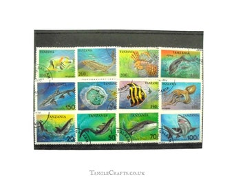 Fish, Sharks & Marine Life - 1994-1995 Tanzania Postage Stamp Part Sets