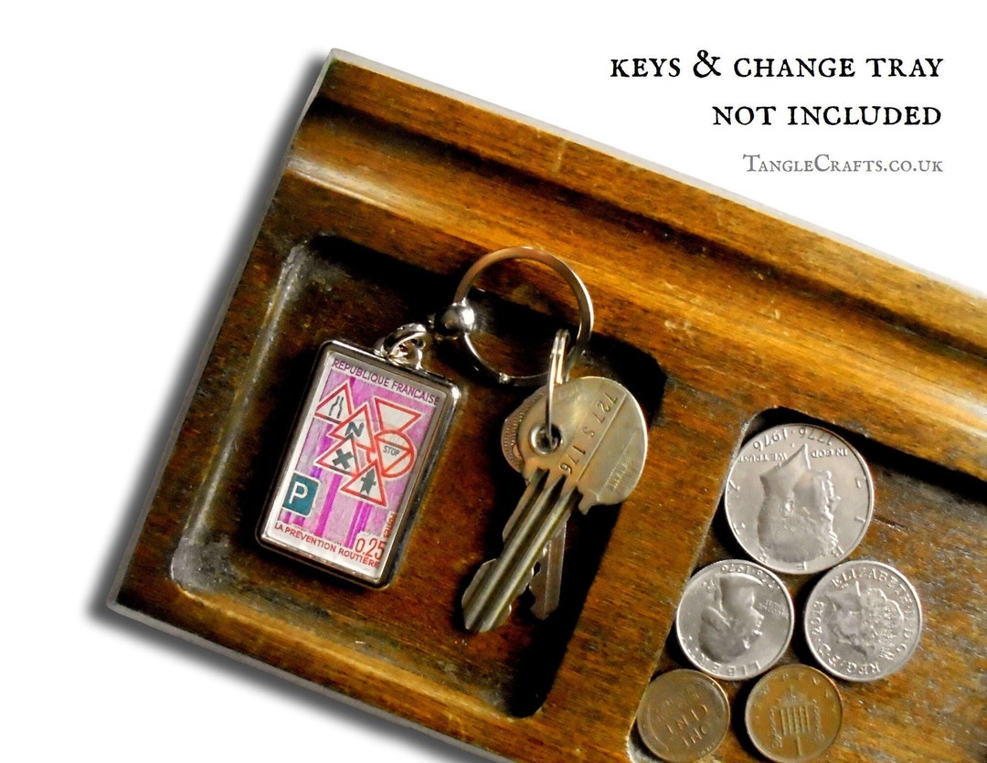 Road Sign Keychain Road Sign Keyring, Vintage French Postage Stamp Keychain | Traffic ...