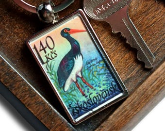 Bird & Butterfly Keyring