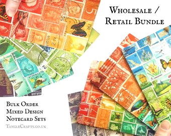 Wholesale Bundle, Mixed Collection - Tonal & Landscape Stamp Art Note Cards