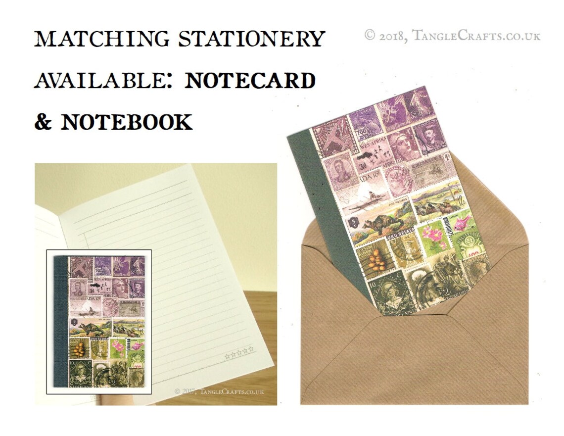 Pocket Address Book Postage Stamp Print AZ Index Book Etsy UK