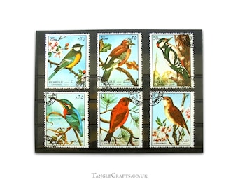 Bird postage stamp set, large format - Sharjah 1972