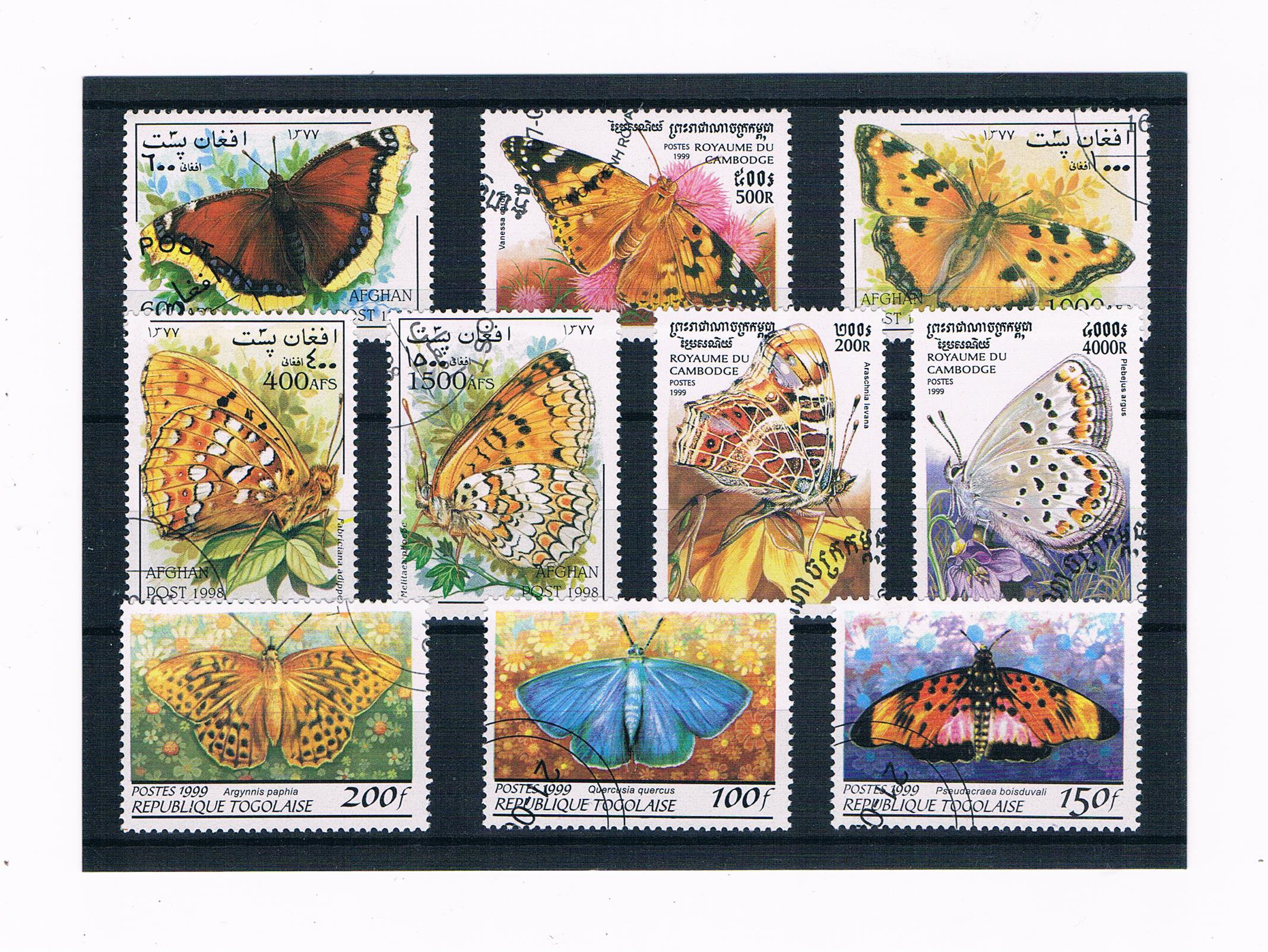 Beautiful Butterfly Postage Stamps | butterflies, wings, flight, nature