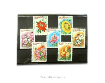 Bee-Pollinated Flowers - Postage Stamps Set, Nicaragua 1984