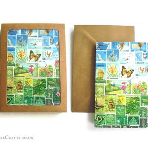 Boxed Note Card Set, leere Innenseite | Landschaft Briefmarke Kunstdruck | Frühling Sommer Notizzettel Set | jeden Anlass Brieffreund Grußkarten