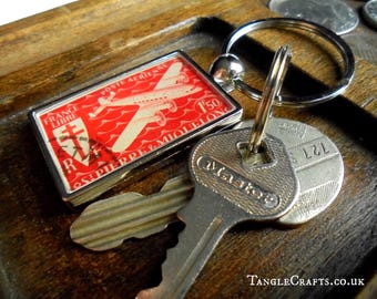 Vintage Stamp Keychains