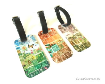 Postage Stamp Landscape Luggage Tag - choice of 3