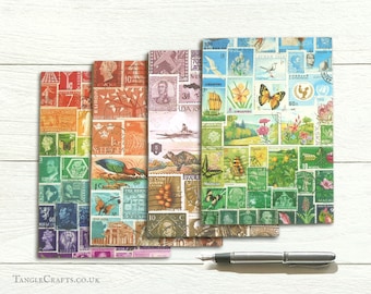 Landscape Series - Mixed Design Recycled Writing Paper Set with Labels