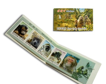 Monkey Postage Stamp Booklet - 2004 Korea